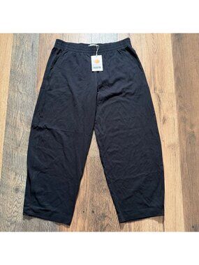 Everlane The Off Duty Barrel Pant Black Size XL NWT
